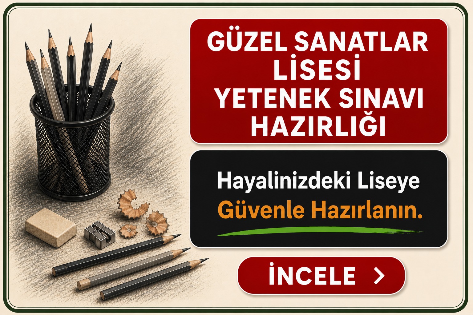 Güzel sanatlar lisesi hazırlık kursu